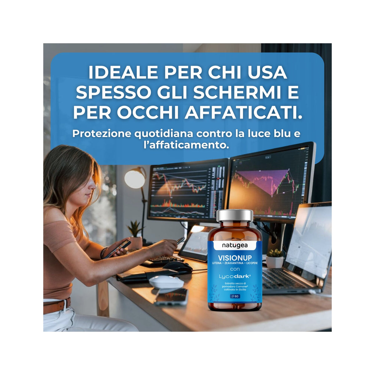 Natugea VisionUp Luteina e Zeaxantina 60 Compresse-3