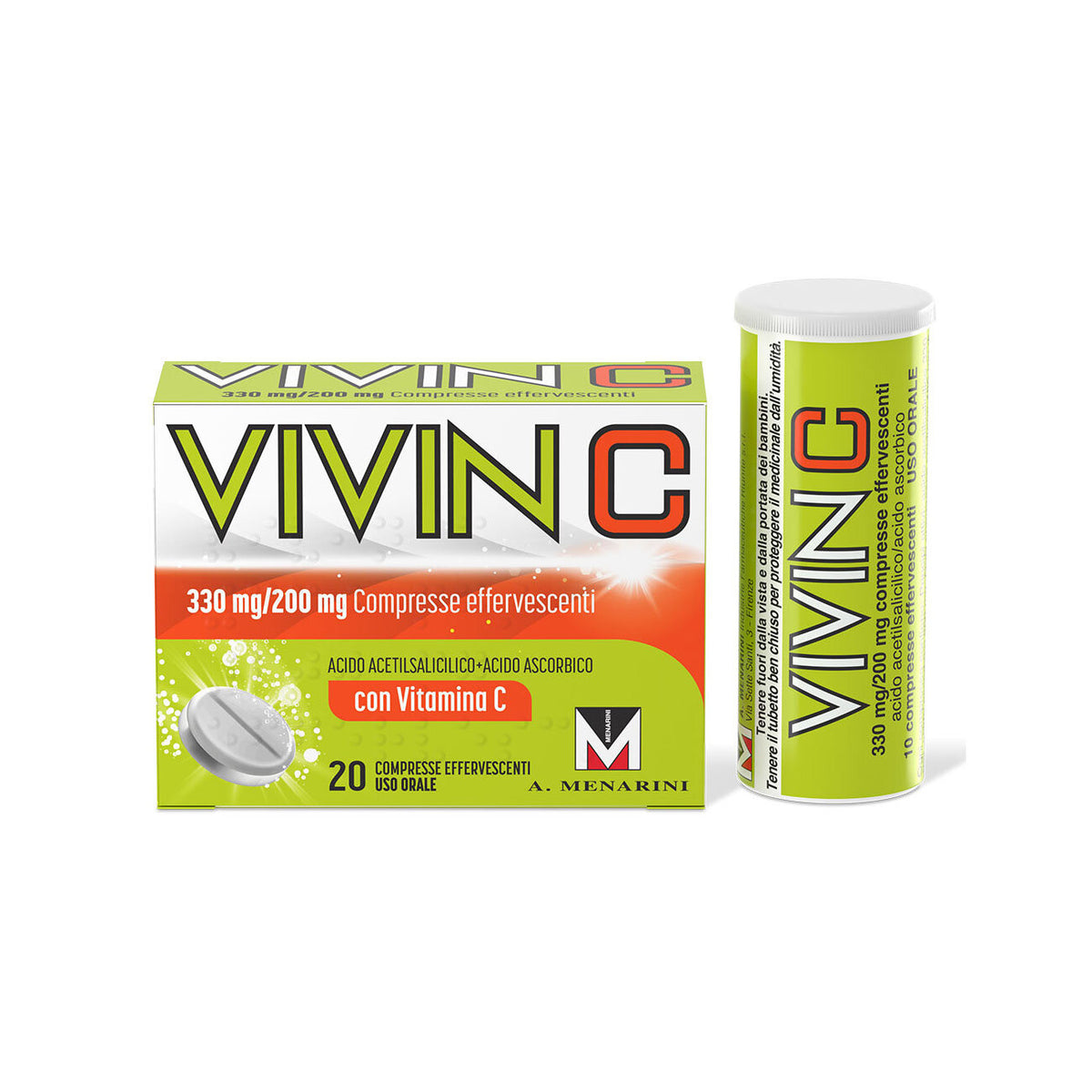 Vivin C 20 compresse effervescenti 330 mg + 200 mg-13