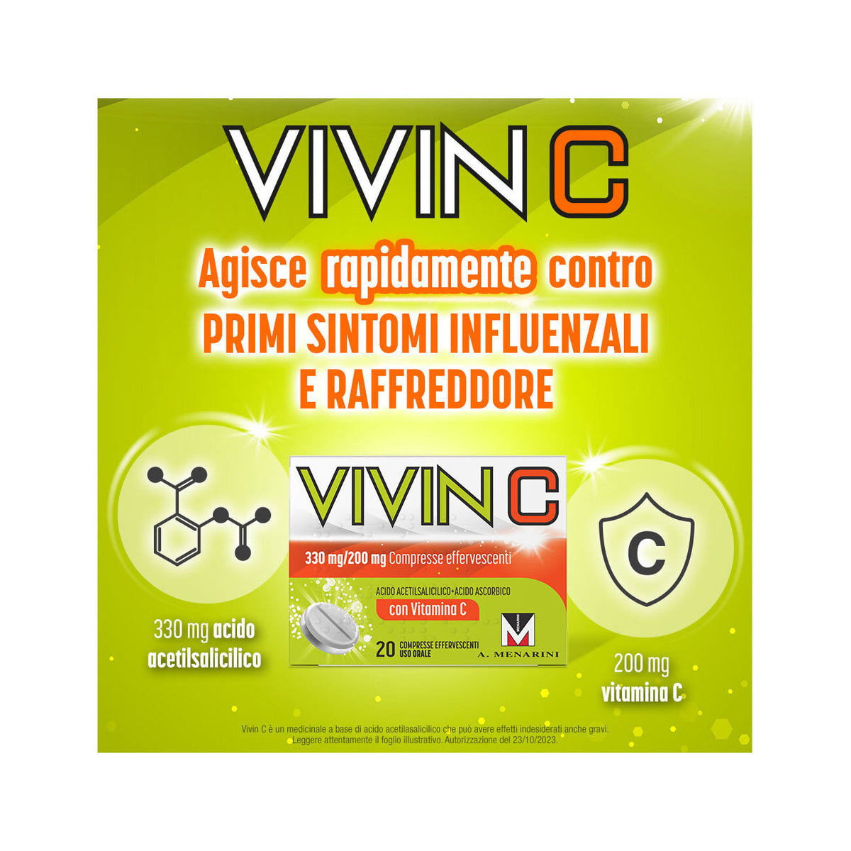 Vivin C 20 compresse effervescenti 330 mg + 200 mg-9