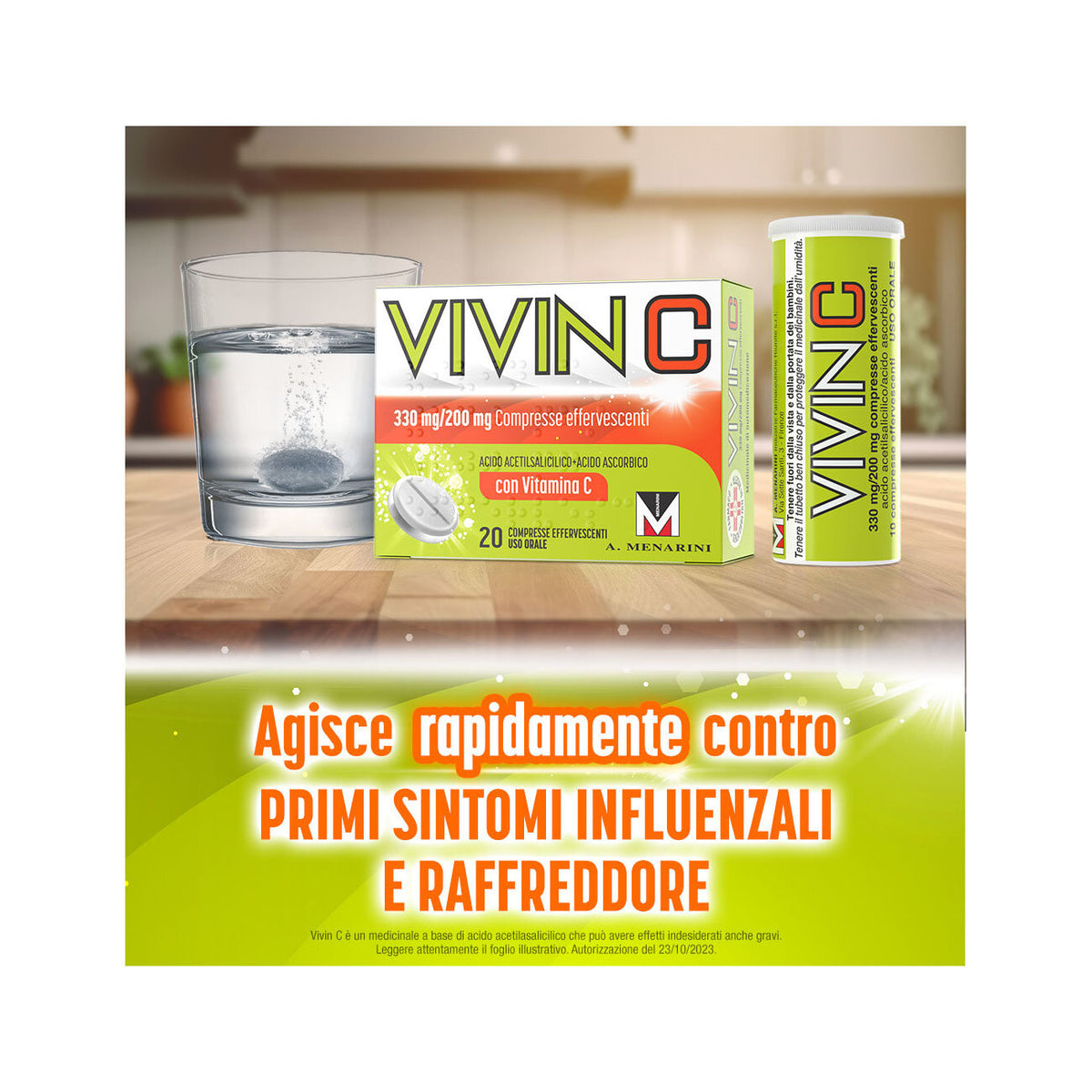 Vivin C 20 compresse effervescenti 330 mg + 200 mg-12