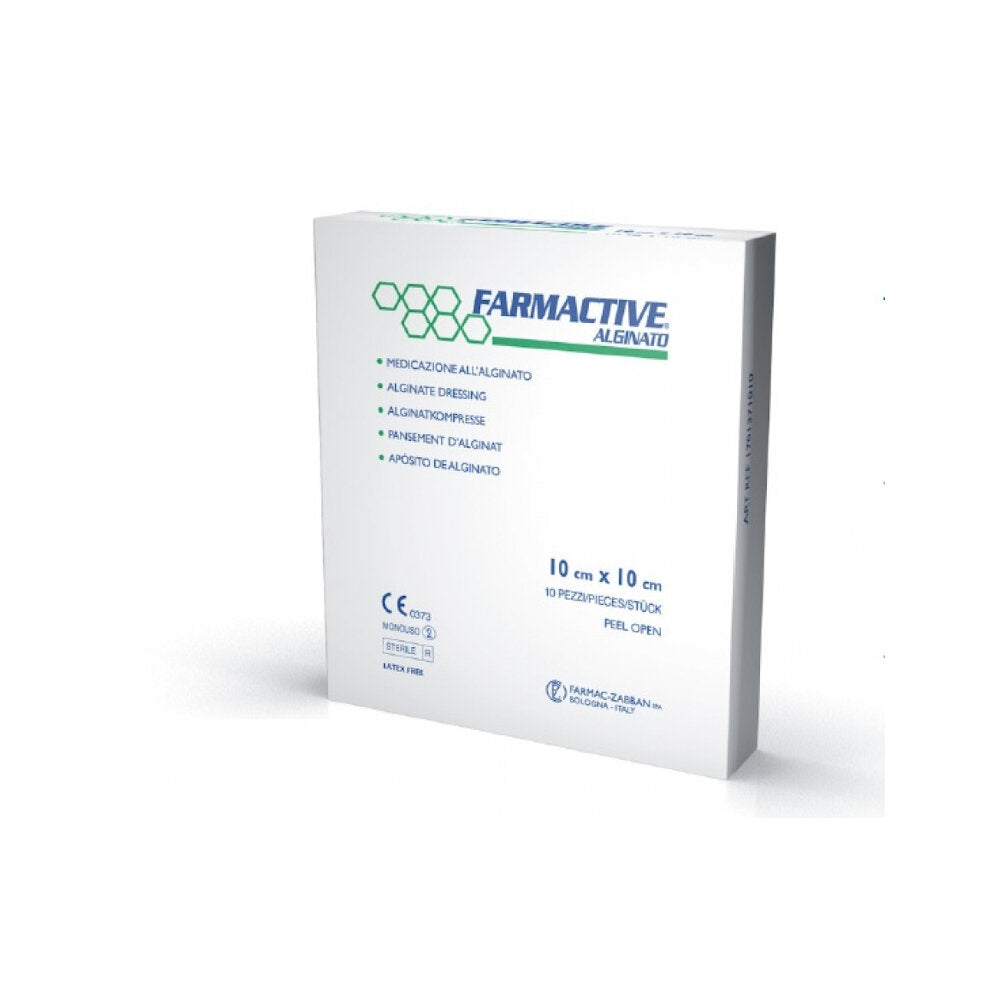 Farmactive Alginato 10x10cm 10 Pezzi-2