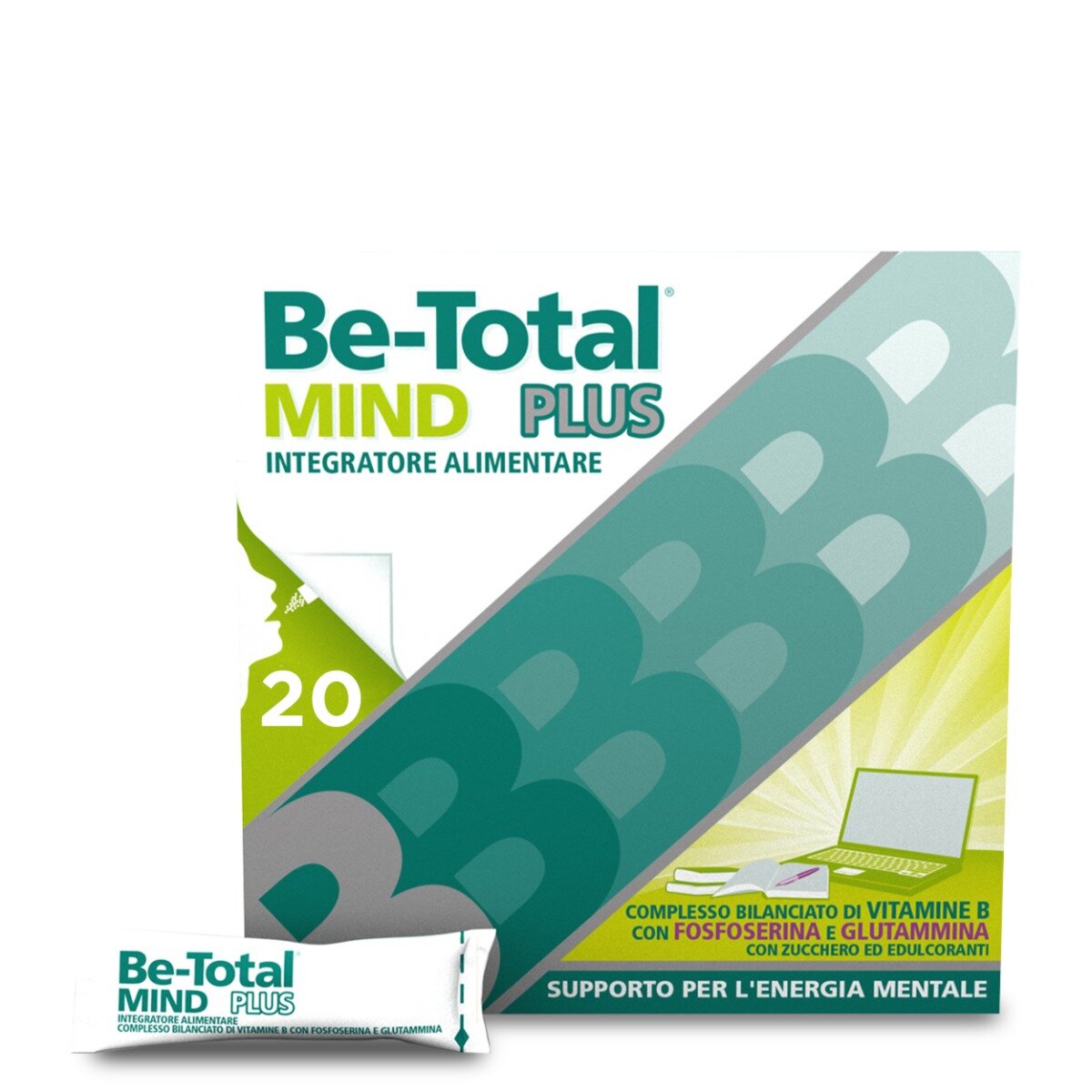 Be-Total Mind Plus Integrazione Vitamina B e Fosfoserina 20 Bustine-8
