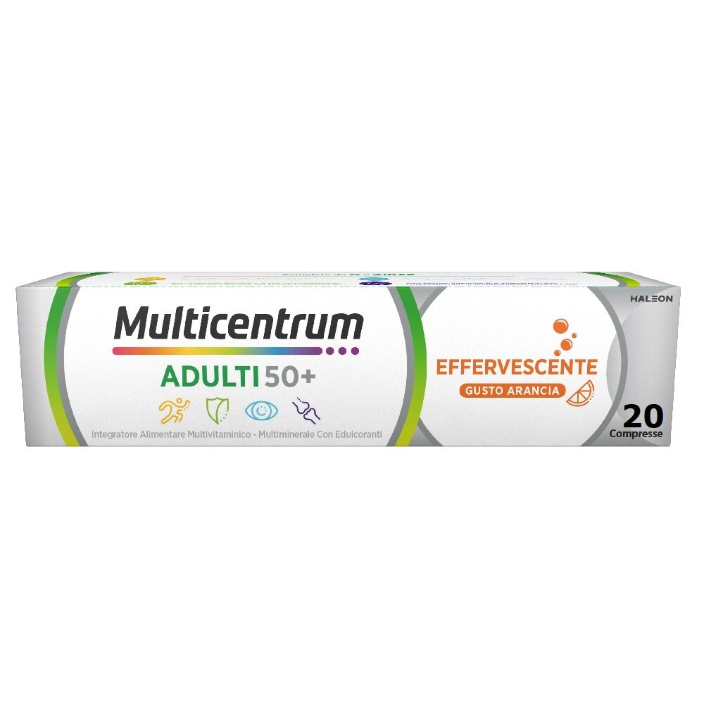 Multicentrum Adulti 50+ Effervescente Integratore Multivitaminico Vitamina B C D A  Magnesio 20 Cpr-10