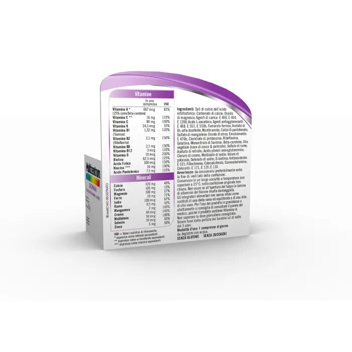Multicentrum Donna Integratore Alimentare Multivitaminico Vitamina D Calcio Ferro Acido Folico 60Cpr-10