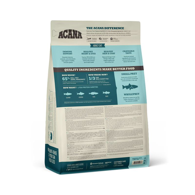 Acana Gatto Bountiful Catch Crocchette Salmone E Aringa Sacco 1,8 Kg-2