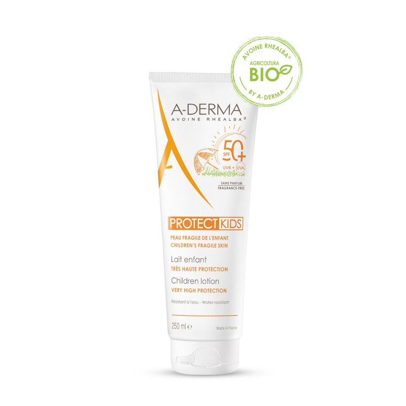 A-Derma Duo Protect Kids Bambino SPF50+ 250ml + In omaggio Exomega Oil Control 100ml-1