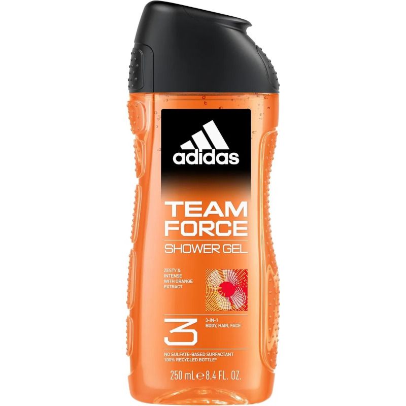 Adidas Cofanetto Team Force Edt 100ml + Bagnoschiuma 250ml + Deo Spray 150ml + Mini Pallone-3
