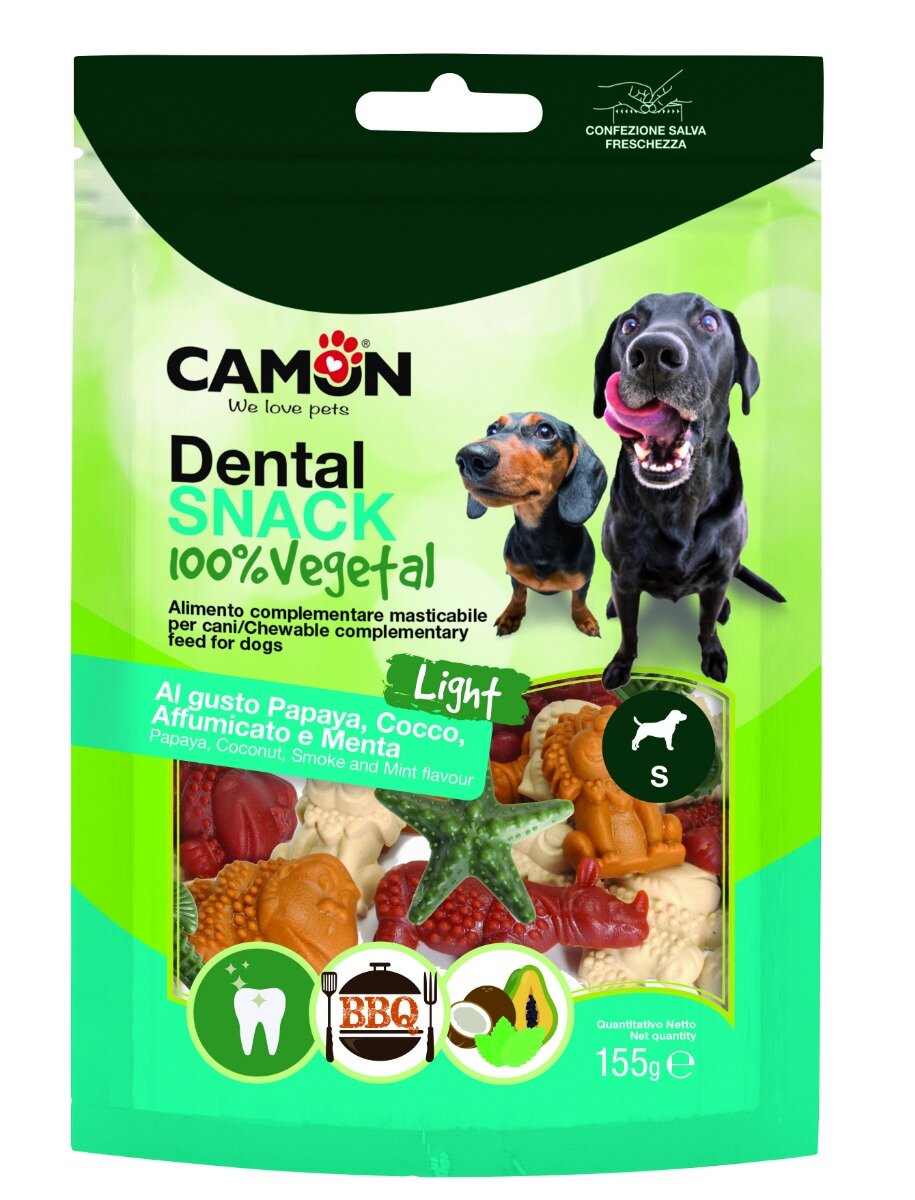 Camon Snack Dentale AnimalVeg Taglia S Quattro Gusti Cani 155g-2