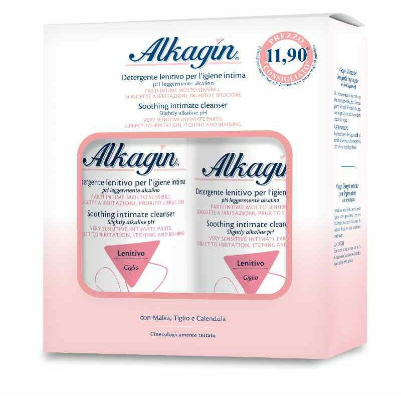 Alkagin Detergente Protettivo per l'igiene intima bipack 2x400ml-2