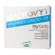Alta Natura Macrovyt Magnesio Calcio Vitamina D3 benessere delle ossa 18 bustine gusto arancia-1