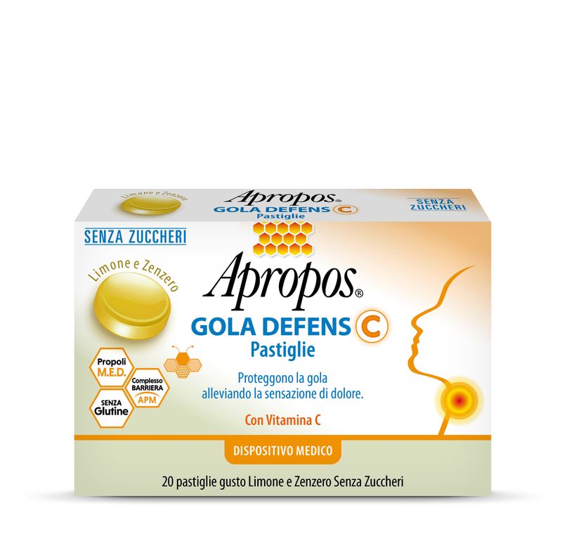 Apropos Gola Defens C Limone e  Zenzero 20 pastiglie-1