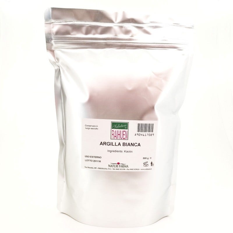 Raihuen Argilla Bianca Superventilata Polvere 500g-1