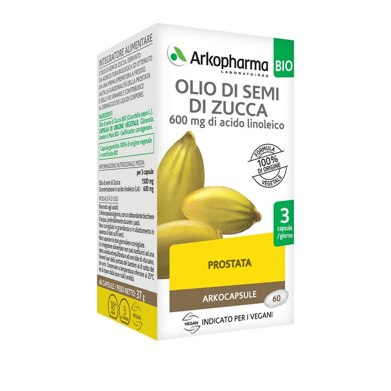 Arkopharma Olio di Semi di Zucca 60 capsule-1