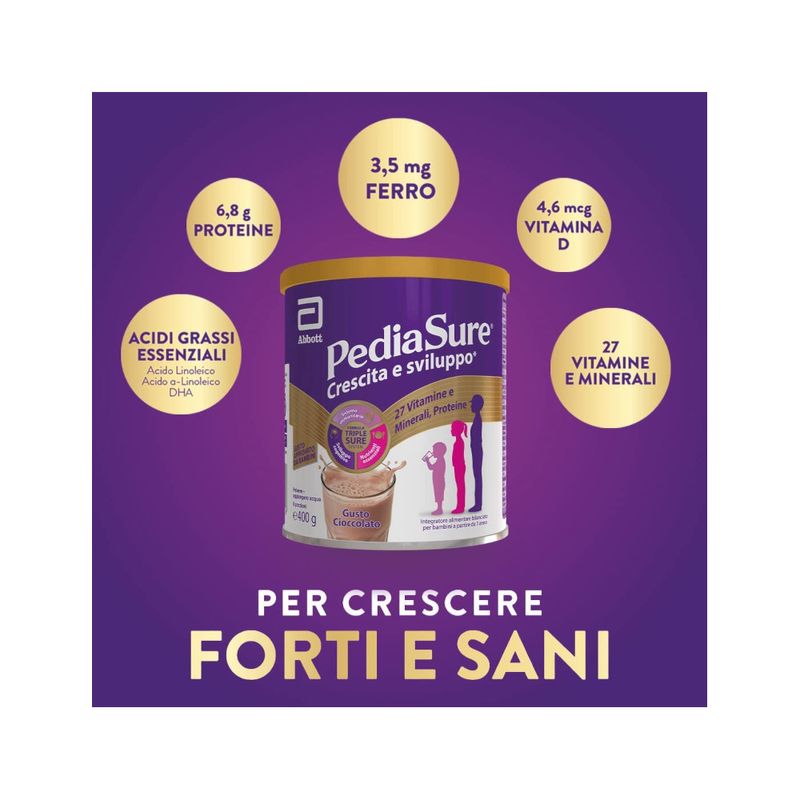 PediaSure Rinforza crescita e sviluppo 400g gusto Cioccolato-3