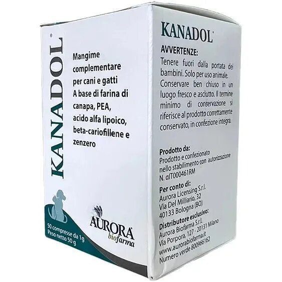 Kanadol Mangime Complementare Per Cani e Gatti 50 Compresse-2