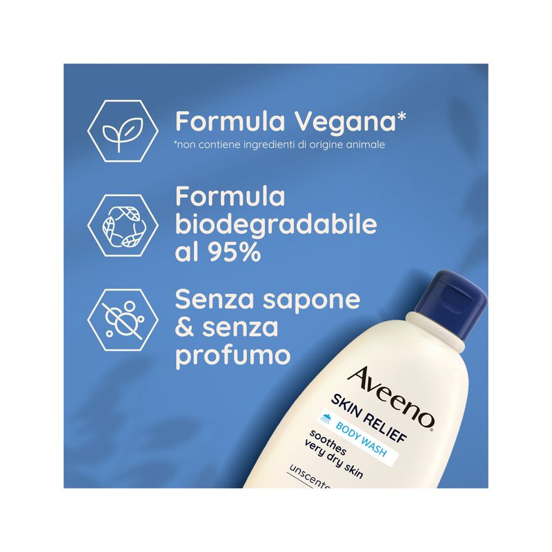 Aveeno Skin Relief Bagno doccia lenitivo per pelli secche 500ml-6