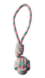 Croci Cotonosso Nodo Con Palla Pastel Orange Gioco Per Cani 40cm-1