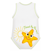 J Bimbi Body Neonato Senza Maniche In Cotone Bio 0-36 Mesi Stella Marina-1
