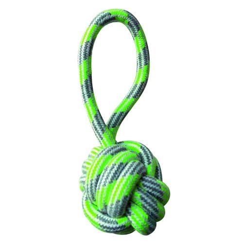 Croci Cotonosso Maniglia Con Palla Pastel Green Gioco Per Cani 20 cm-1