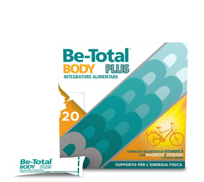 Be-Total Body Plus Integratore Alimentare Magnesio E Potassio Vitamina B Per Adulti 20 Bustine-1