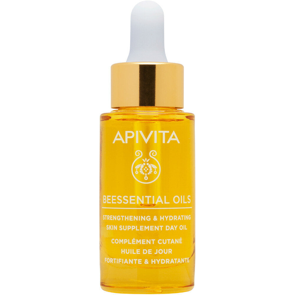 Apivita Beessential Olio Giorno Rinforzante/Idratante 15ml-2
