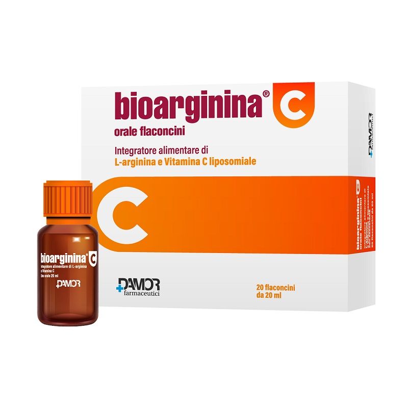 Bioarginina C Integratore orale di L-arginina e Vitamina C 20 flaconcini-1