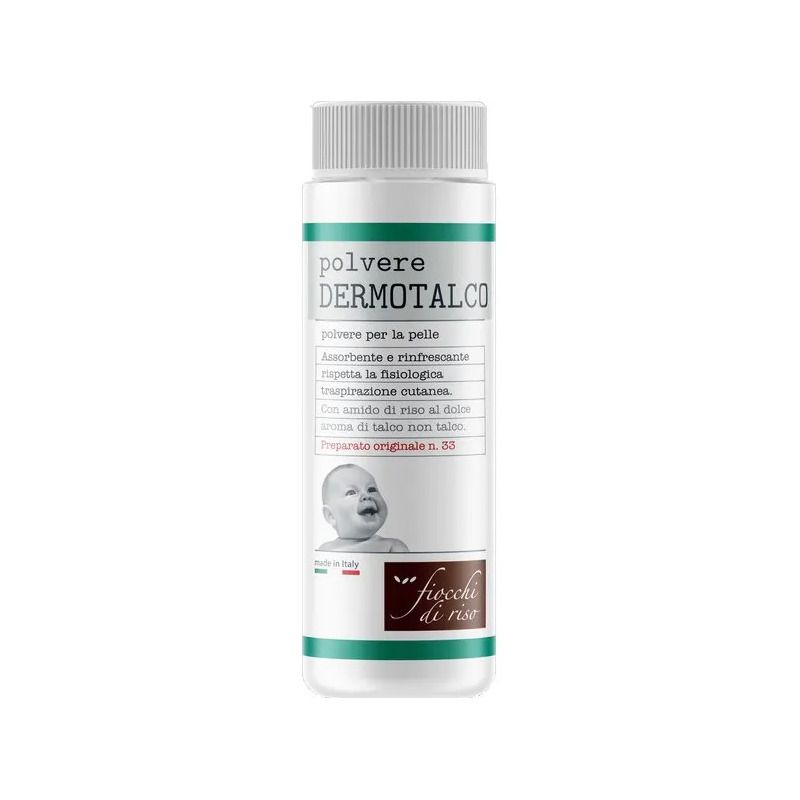 Fiocchi di Riso Dermotalco polvere rinfrescante assorbente 100g-1