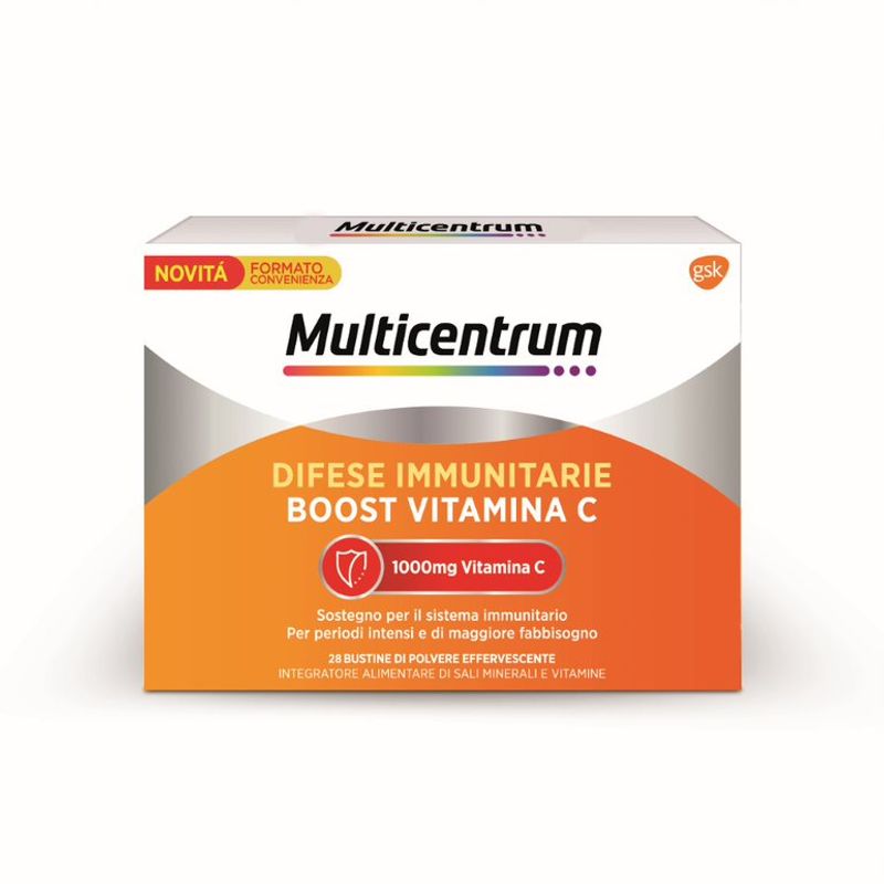 Multicentrum Difese Immunitarie Boost Vitamina C Integratore Alimentare Sali Minerali Vitamine 28Bst-1