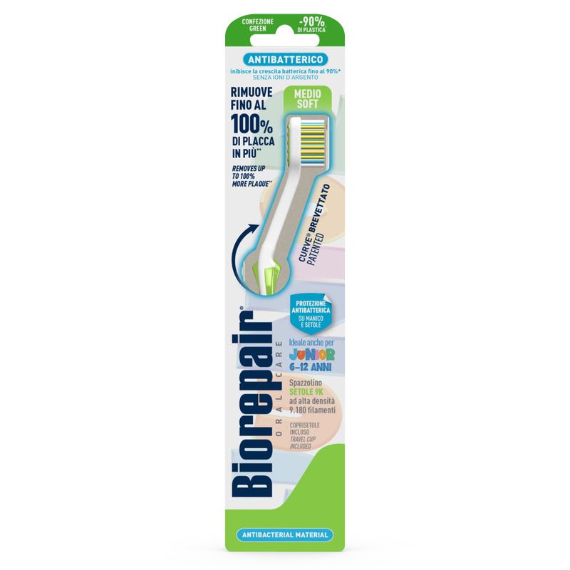 Biorepair Spazzolino Curve Junior 6-12 Anni 1 Pezzo-1