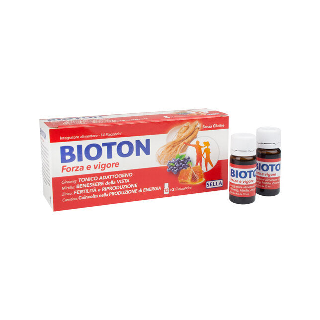 Bioton Ginseng Forze e Vigore Integratore Alimentare per lo Stress 14 flaconcini 10ml-2
