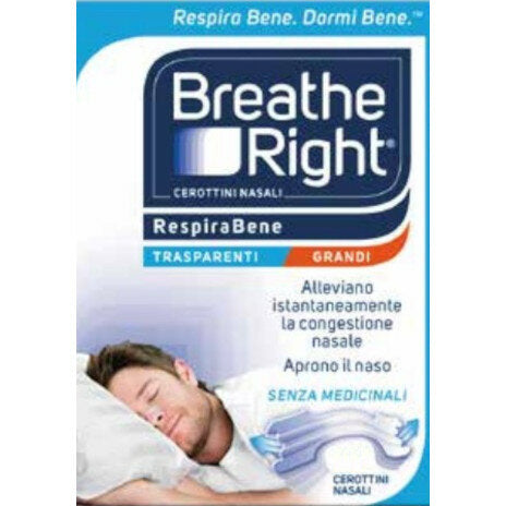 Breathe Right cerotti nasali trasparenti grandi 30 pezzi-2