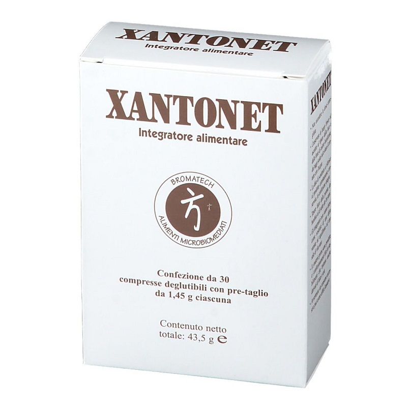 Bromatech Xantonet per la corretta funzionalità dell'intestino 30 compresse deglutibili-1
