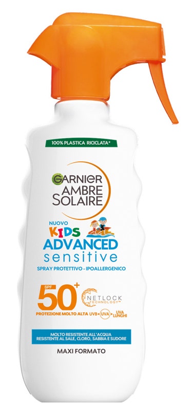 Garnier Ambre Solaire Advance Sensitive Spray Protettivo Bambini 300ml SPF50+-1