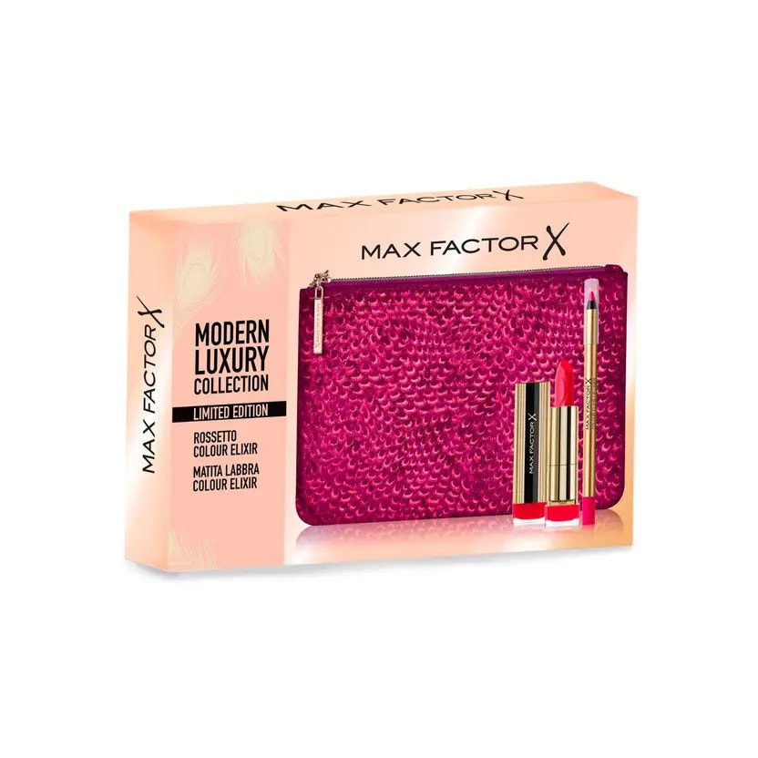 Max Factor Kit Makeup Labbra Perfette Versione Bordeaux 1 Gift Set-1