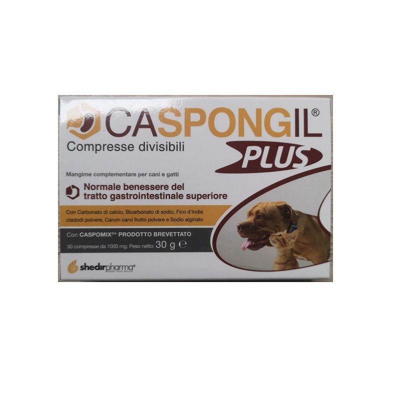Caspongil Plus integratore alimentare per cani e gatti 30 compresse-1