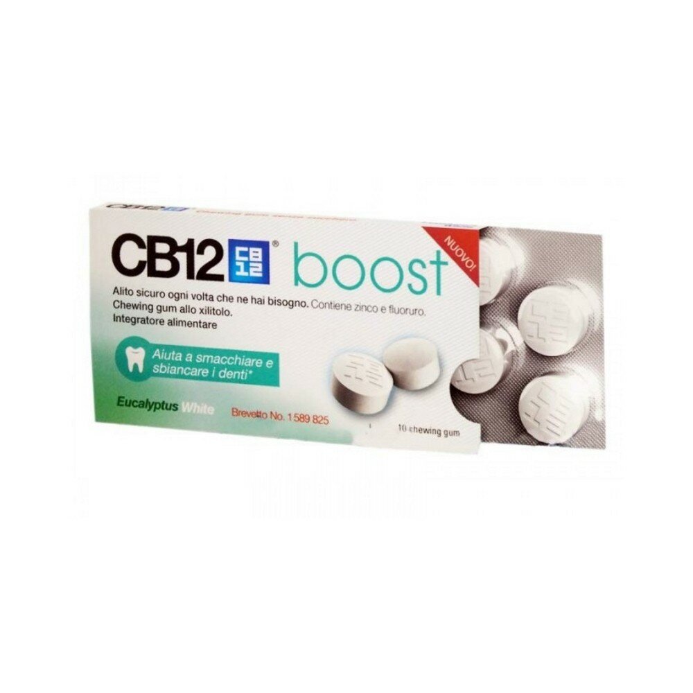 CB12 Boost Chewing gum allo xilitolo gusto Eucalipto 10 pezzi-2
