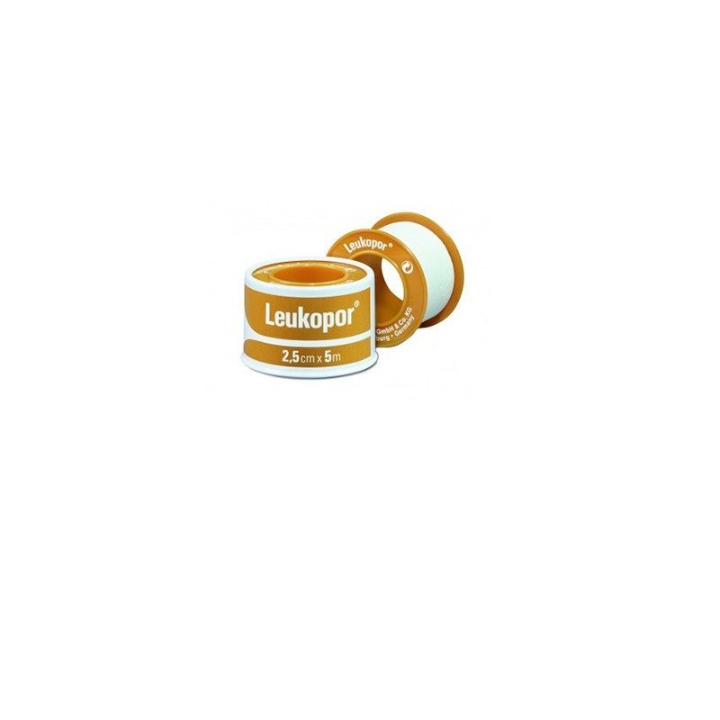 Leukopor cerotto in TNT mutuabile 2,5cm x 5m 1 pezzo-1