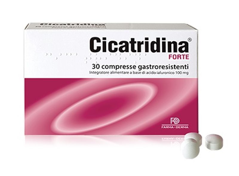 Cicatridina Forte integratore alimentare di acido ialuronico 30 compresse-1
