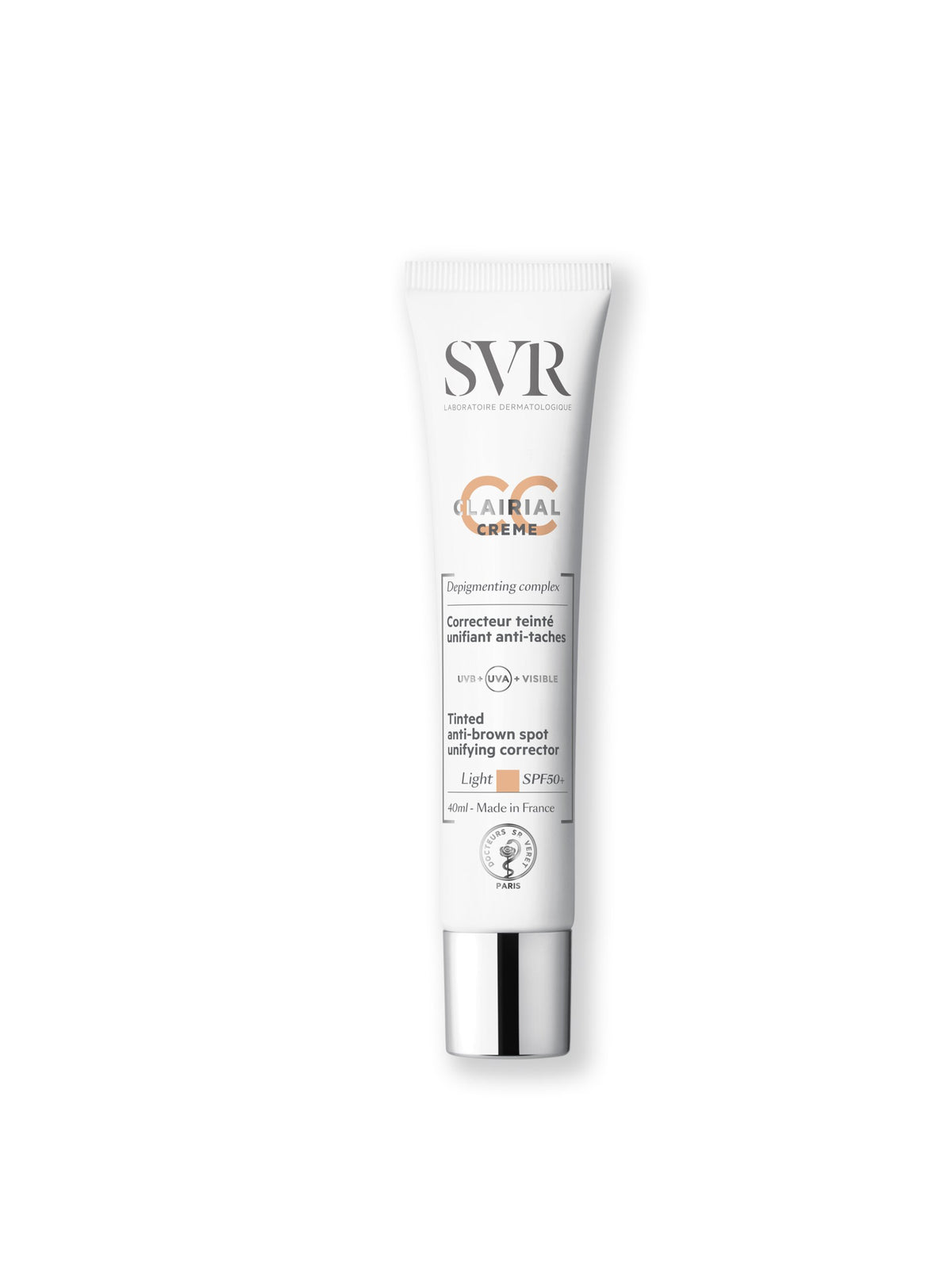 SVR Clairial CC Crème Correttore uniformante anti-macchie SPF50+ Light 40ml-2