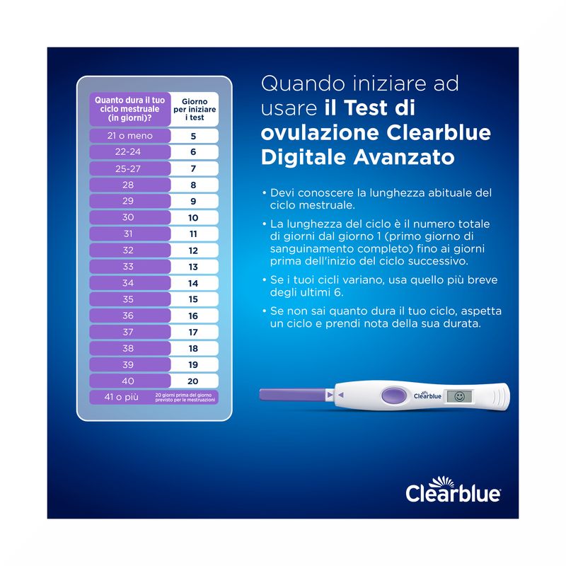 Test di Ovulazione Clearblue Digitale Avanzato 10 Sticks-4
