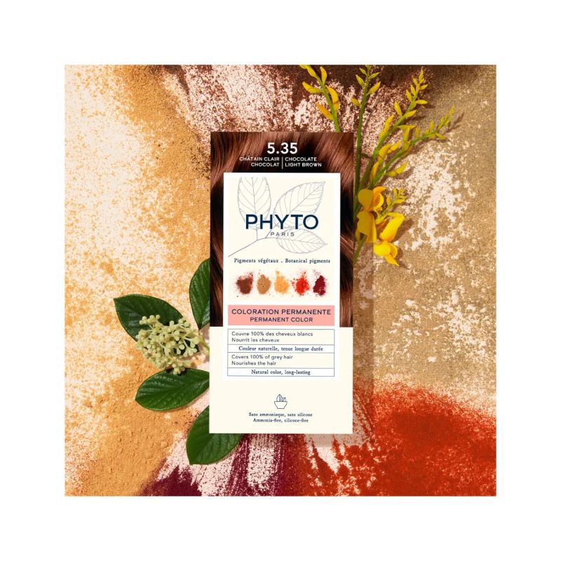 Phyto Phytocolor colorazione permanente per capelli n.5.35 Castano Chiaro Cioccolato-5
