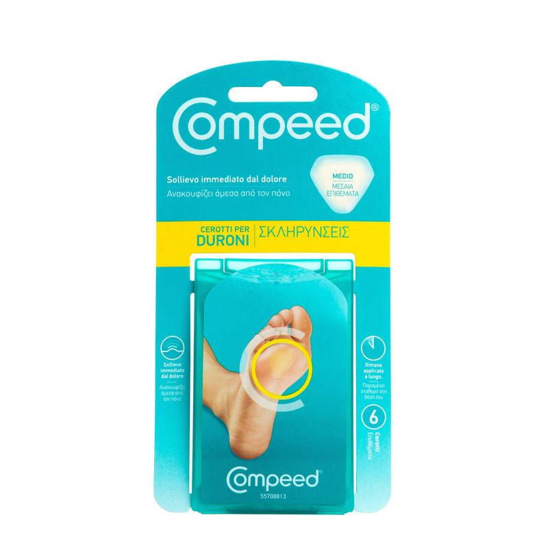 Compeed Cerotti Per Duroni taglia media 6 pezzi-1