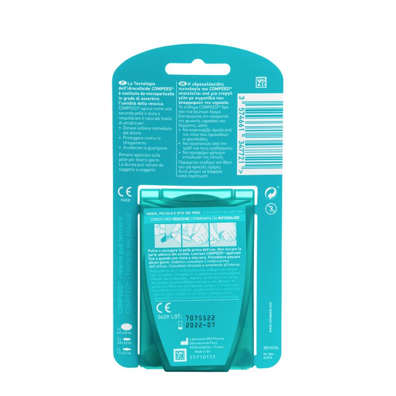 Compeed cerotti per vesciche formati misti 5 pezzi-2