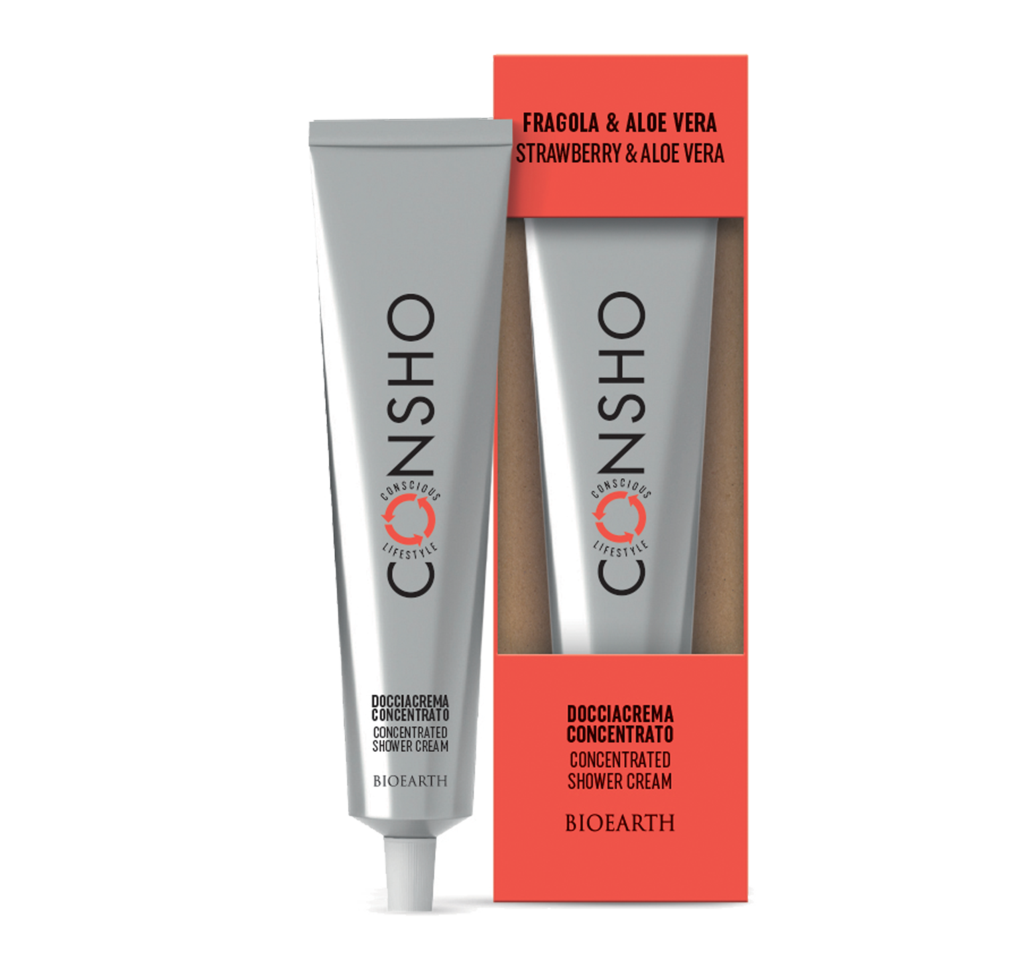 Bioearth Consho Bagnocrema Fragola Aloe 100ml-1