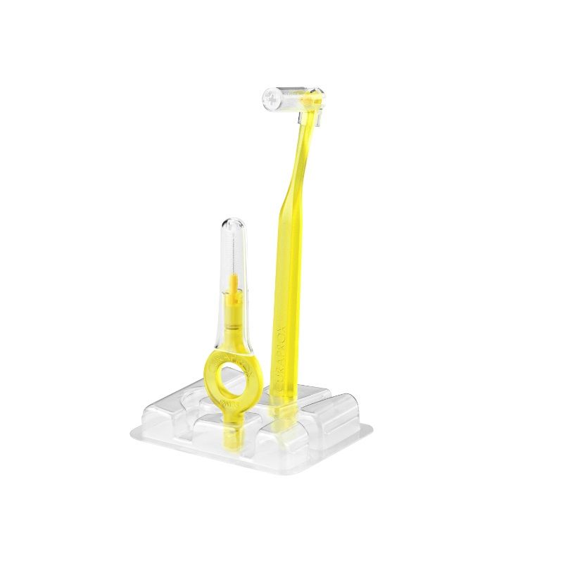 Curaprox Prime Start 09 Set 5 scovolini interdentali 4.0 mm+ 1 maniglia UHS 409 + 1 maniglia UHS 470-3