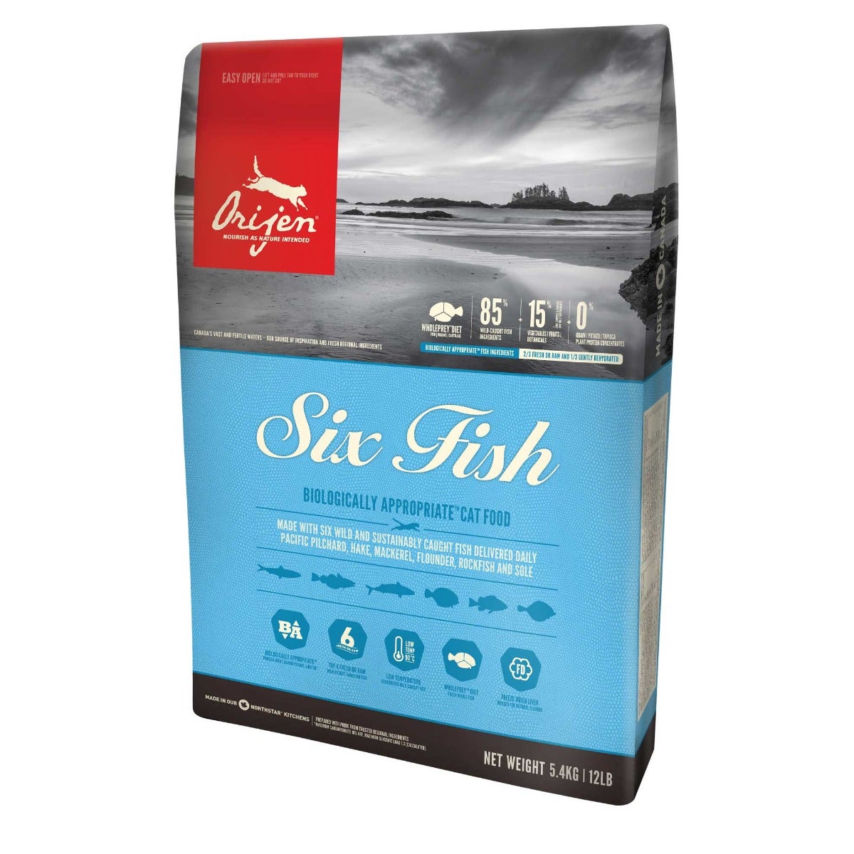 Orijen Six Fish Crocchette Di Pesce Per Gatti Sacco 340g-1