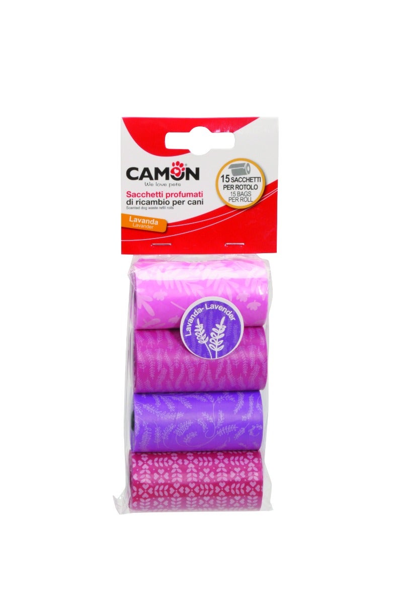 Camon Sacchetti Igienici Colorati Profumati Alla Lavanda 4x15 Pezzi-1