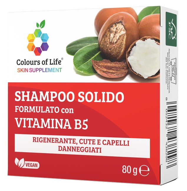 Optima Colours Of Life Vitamina B5 Shampoo Solido 80g-1