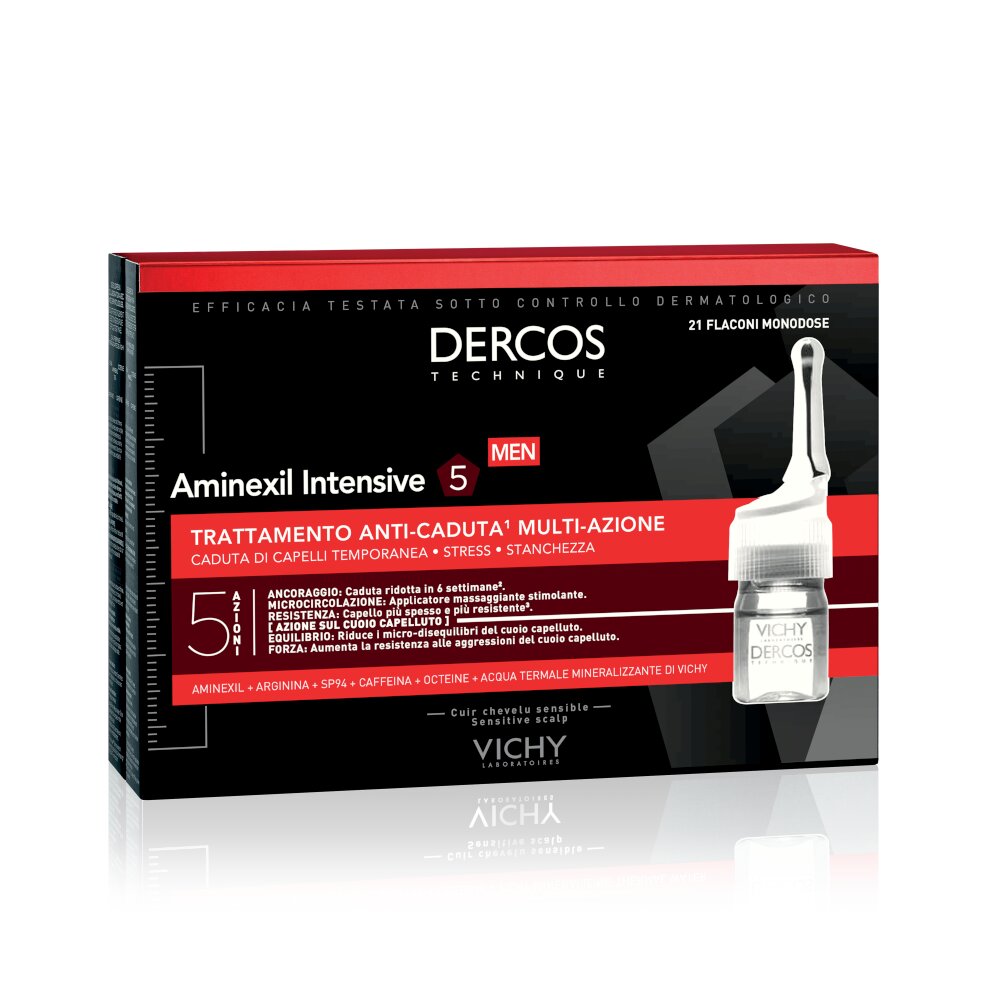 Vichy Dercos Aminexil trattamento anticaduta uomo 21 fiale x 6 ml-5