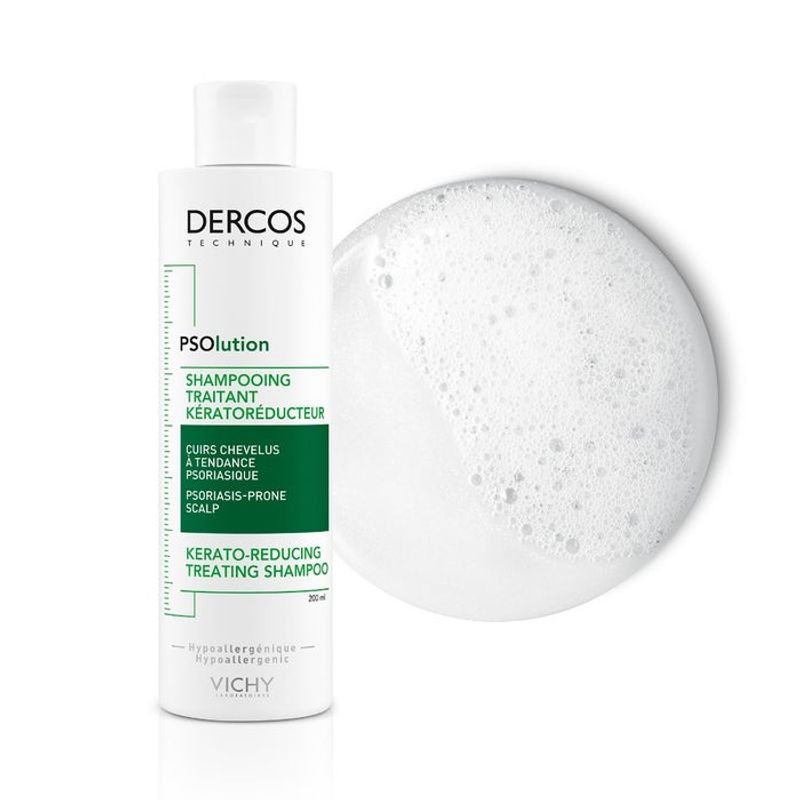 Vichy Dercos Shampoo Psolution Trattamento Cheratoriduttore 200ml-8